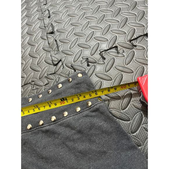 MONROW Studded Sweatpant Crop Sweats Gray Y2K Lounge XS $250 EUC designer - Picture 8 of 10